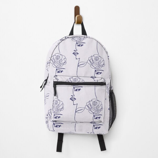 Item preview, Women Face with Flowers Nymph Line Art designed and sold by HerMindSpeaks.