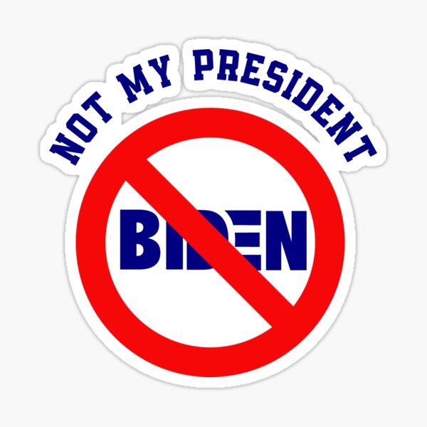 not my president biden Sticker