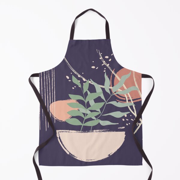 Item preview, Abstract shapes dots and lines tropical leaves earth colors digital design illustration 62 designed and sold by MyBlackDreams.