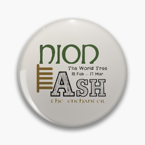 Item preview, Ogham Ash/Nion The World Tree designed and sold by Prints4Pagans.