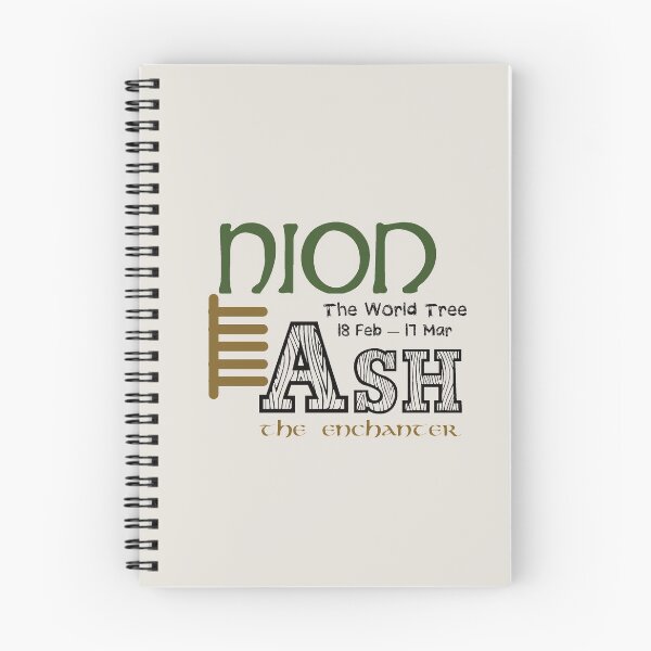 Item preview, Ogham Ash/Nion The World Tree designed and sold by Prints4Pagans.