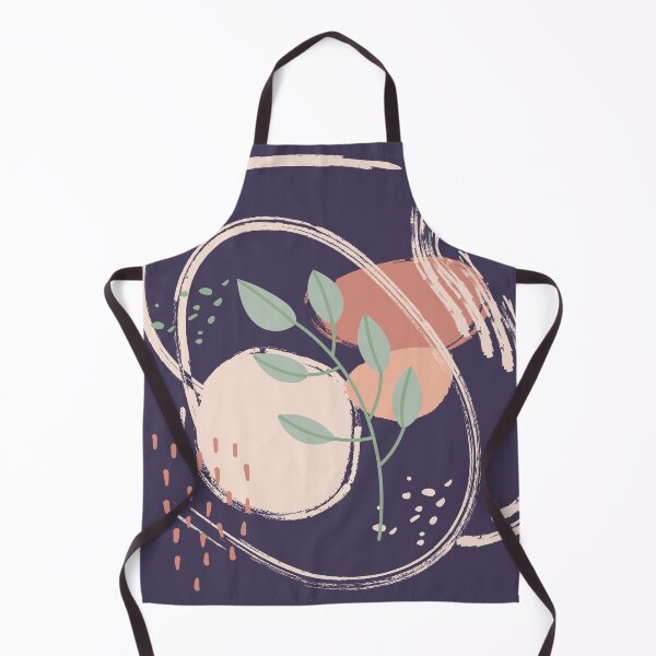 Item preview, Abstract shapes dots and lines plant leaves earth colors digital design illustration 63 designed and sold by MyBlackDreams.
