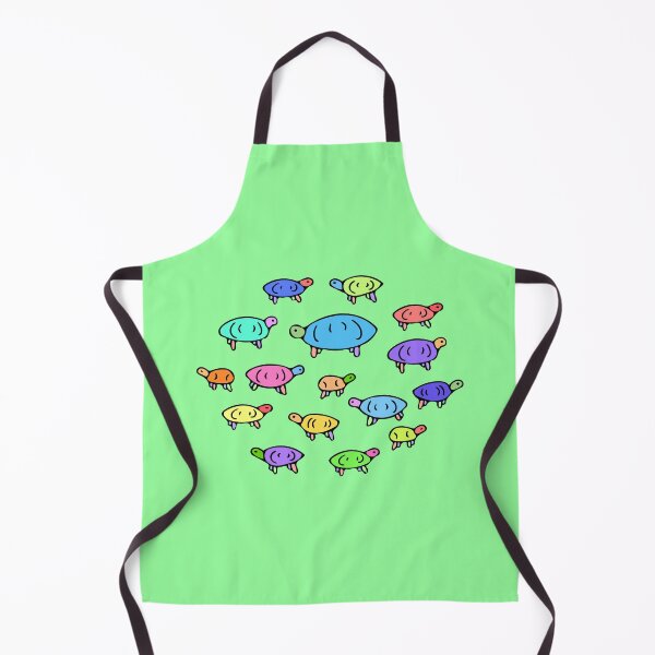 Item preview, Colorful Turtle Pattern, Cute Illustrated Turtles (green) designed and sold by Davey's Designs.