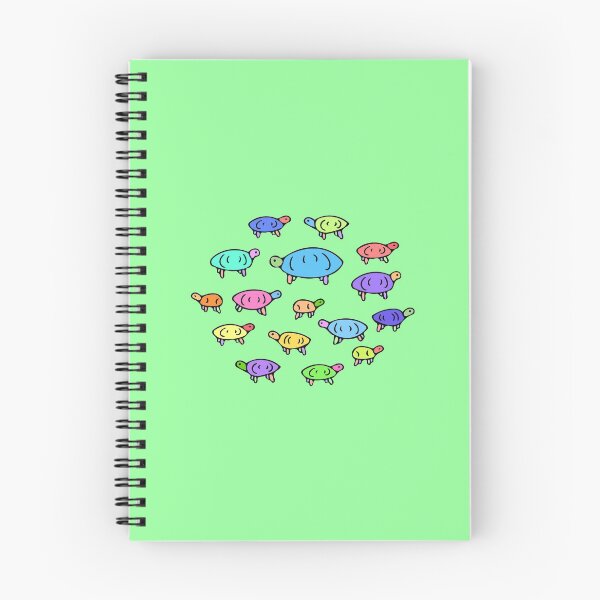 Item preview, Colorful Turtle Pattern, Cute Illustrated Turtles (green) designed and sold by Davey's Designs.