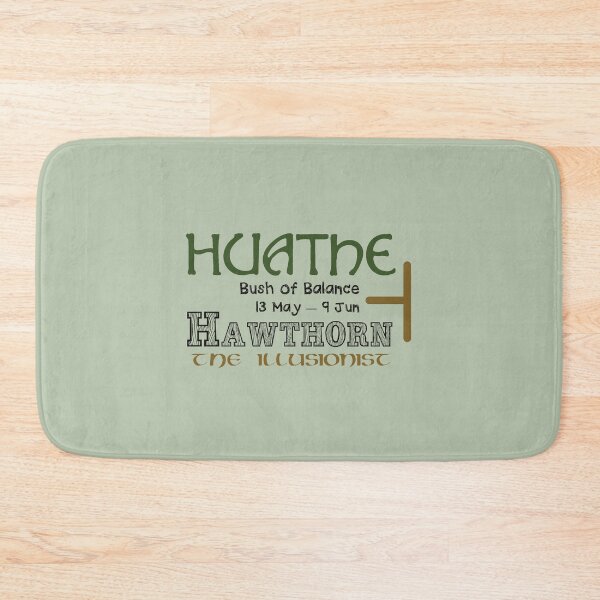 Item preview, Ogham Hawthorn/Huathe Bush of Balance designed and sold by Prints4Pagans.