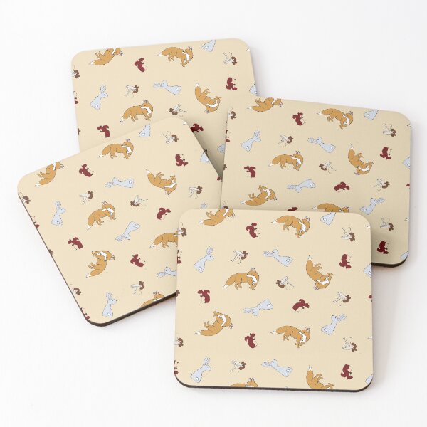 Item preview, Woodland Wonders Animal Scatter Pattern Cream designed and sold by sw-b.