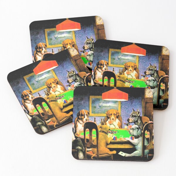 Item preview, Bunch of Bluffing Dogs on a Poker Night With Water Paper Filter designed and sold by LuckyKermit.