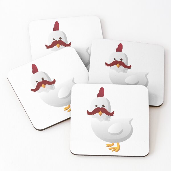 Item preview, Mustache Chicken designed and sold by Web CreationsNL.