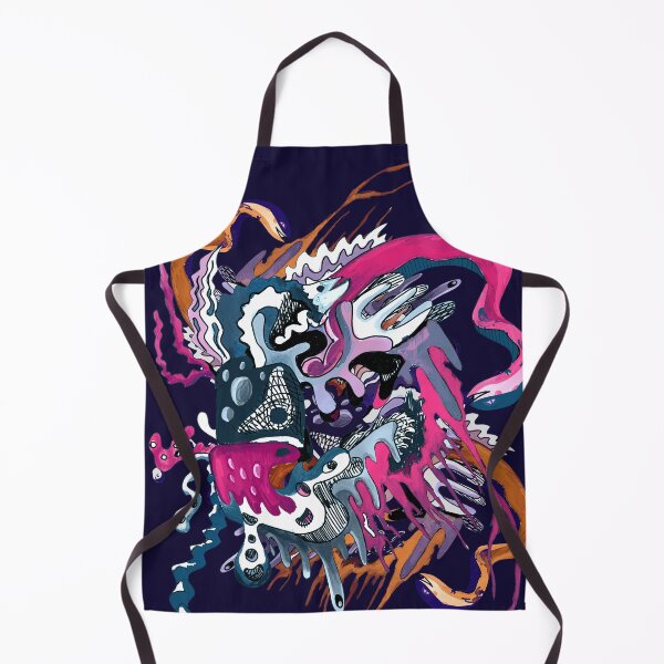 Item preview, Snakes and fishes abstract designed and sold by theinkypensieve.