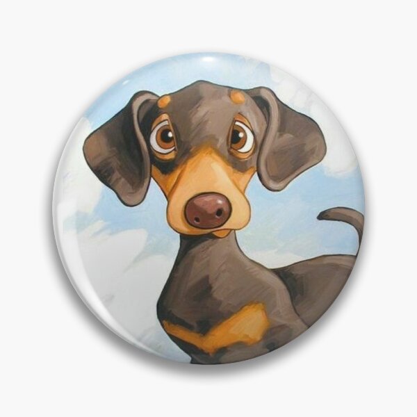 Item preview, Dachshund Dog cute Portrait Art cartoon dogs designed and sold by Coolstuff4you71.