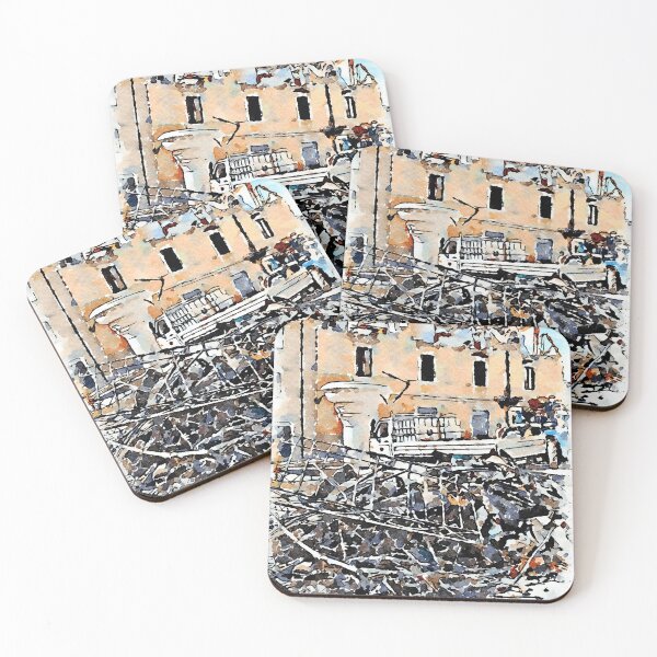 Item preview, L'Aquila: rubble and fountain designed and sold by Giuseppe Cocco.