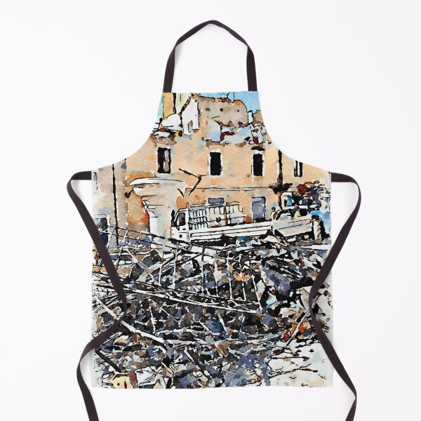 Item preview, L'Aquila: rubble and fountain designed and sold by Giuseppe Cocco.