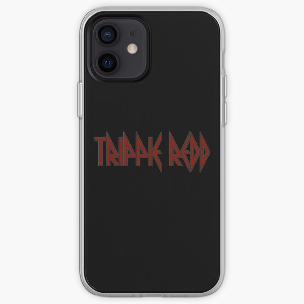 Autocollants et accessoires essentiels avec logo rouge Trippie Coque souple iPhone