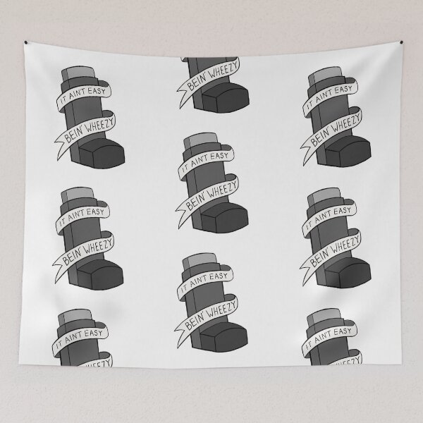 Item preview, It Ain't Easy Bein' Wheezy - Greyscale Asthma designed and sold by BaconPancakes21.