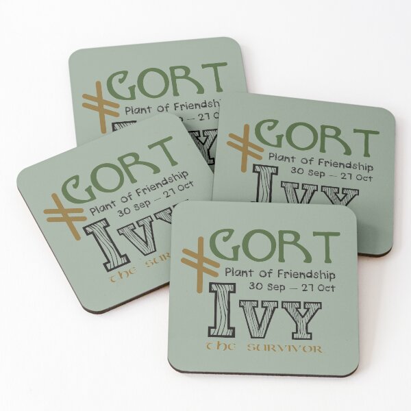 Item preview, Ogham Ivy/Gort Plant of Friendship designed and sold by Prints4Pagans.