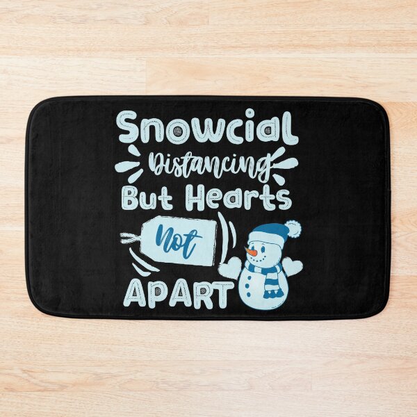 Item preview, Snowcial distancing but hearts not apart  designed and sold by Nyanko-Sempai.