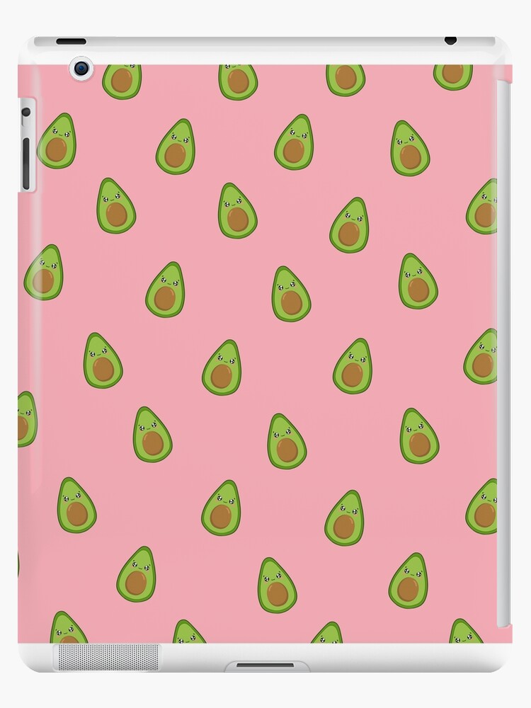 Funda y vinilo para iPad «Adorable Aguacate Fondo De Pantalla Rosa Claro»  de BritishCrumpet | Redbubble