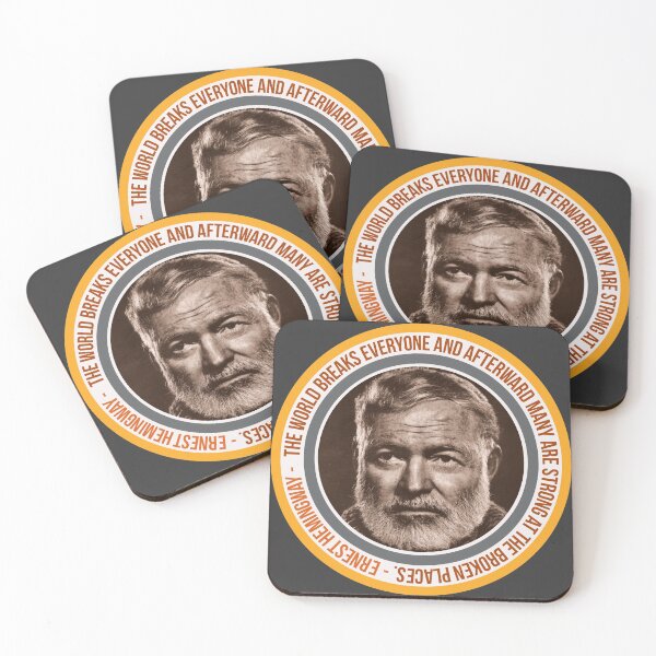 Item preview, Hemingway Quote: Stronger in the Broken Places designed and sold by bfwilson.