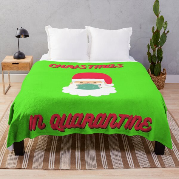 Item preview, Christmas In Quarantine Santa Claus With A Mask In Green designed and sold by LuckyKermit.