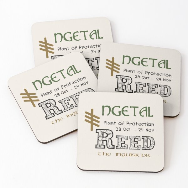 Aperçu de l'œuvre Ogham Reed / Ngetal Plant of Protection créée et vendue par Prints4Pagans.