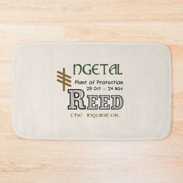 Item preview, Ogham Reed/Ngetal Plant of Protection designed and sold by Prints4Pagans.