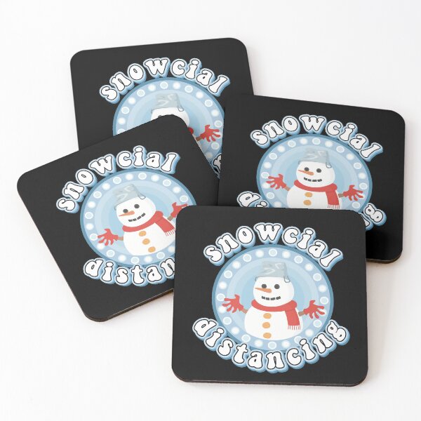 Item preview, Snowcial Distancing Snowman designed and sold by Oceanarium.