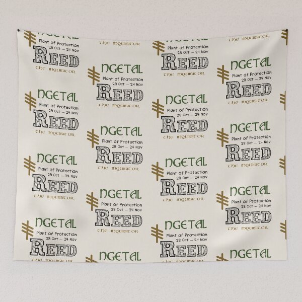 Item preview, Ogham Reed/Ngetal Plant of Protection designed and sold by Prints4Pagans.