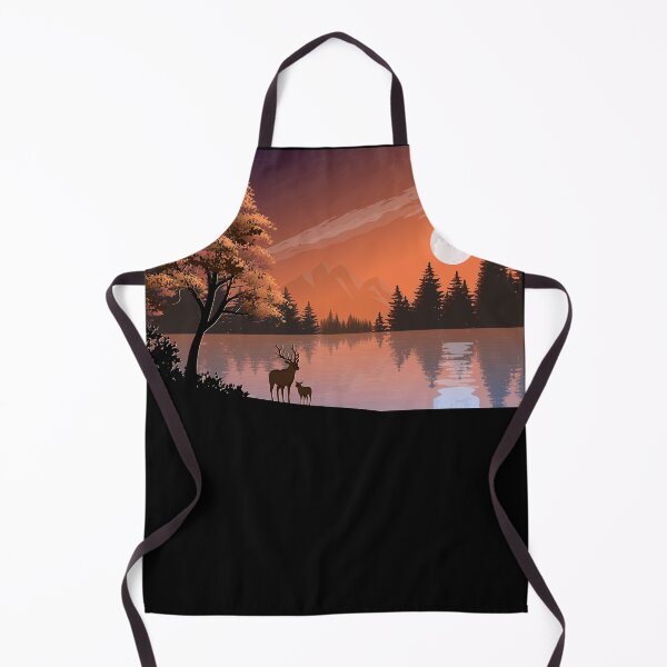 Item preview, Cute red, orange, red watercolor design with night mountain landscape, lake and moon. iPhone or Samsung phone Case & Cover designed and sold by RoManSmArt.