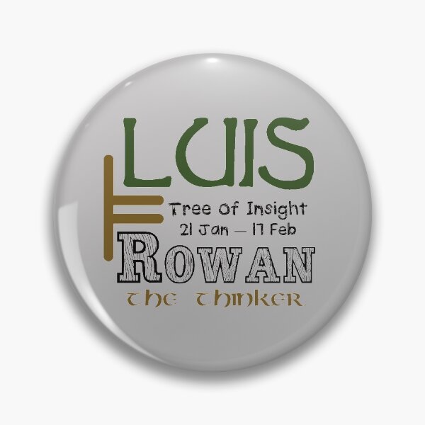 Item preview, Ogham Rowan/Luis Tree of Insight designed and sold by Prints4Pagans.