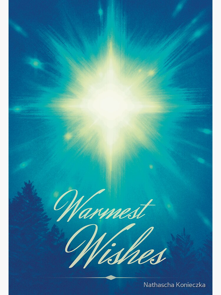Christmas Star Blue by artbynath