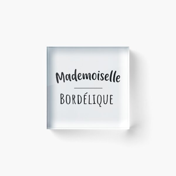 Item preview, Mademoiselle bordélique, humor gift designed and sold by Curlyhaire.