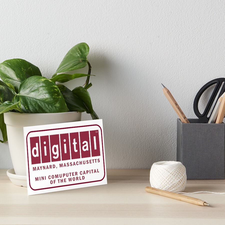 "Digital Equipment Corporation Maynard, MA Vintage Computer" Art