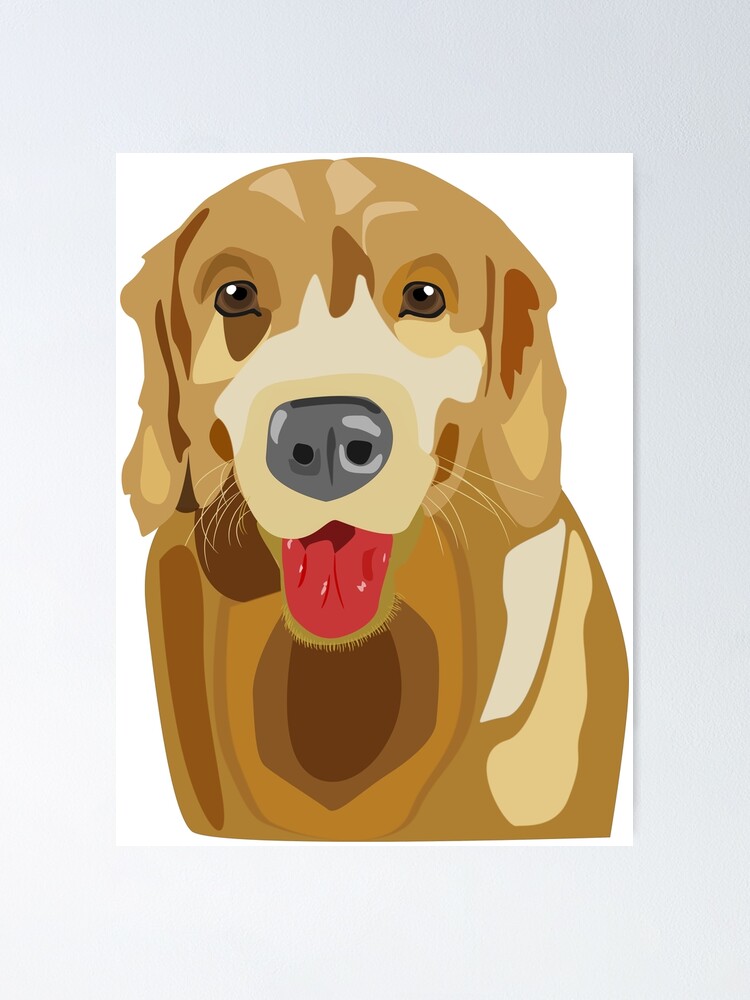 artistic-dog-poster-by-kennistark-redbubble