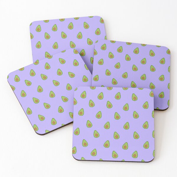 Item preview, Adorable Avocado Background Wallpaper Lilac designed and sold by Bex Taylor Design.