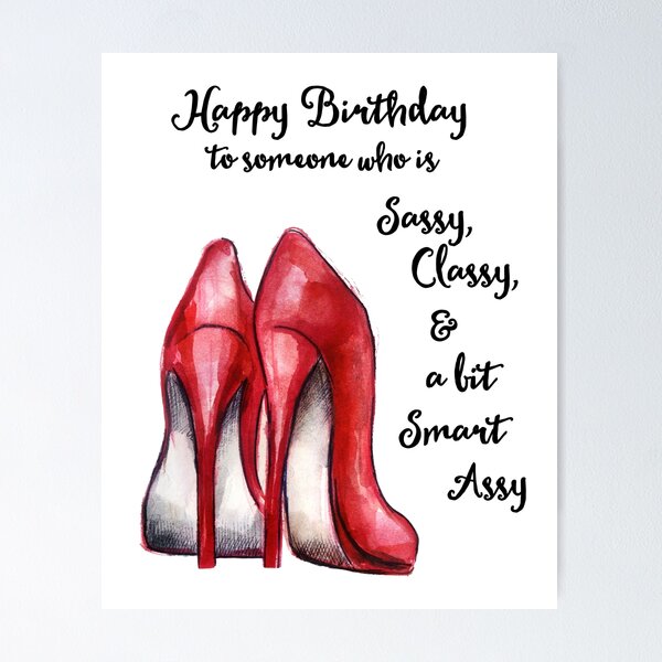 Cinderella Quote Louboutin Leopard Shoes Card