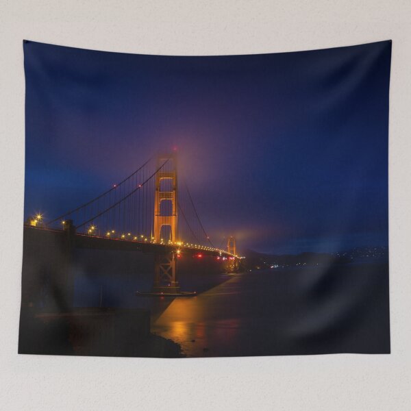 Item preview, Golden Gate Bridge by night designed and sold by KevinVee.