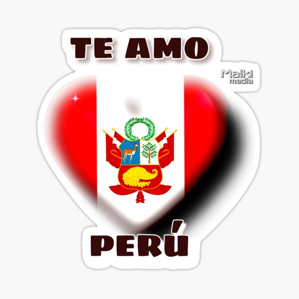 Te amo Perú Sticker