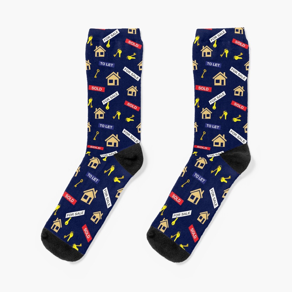 "Estate Agent Realtor Pattern" Socks for Sale by CreativeTwins Redbubble