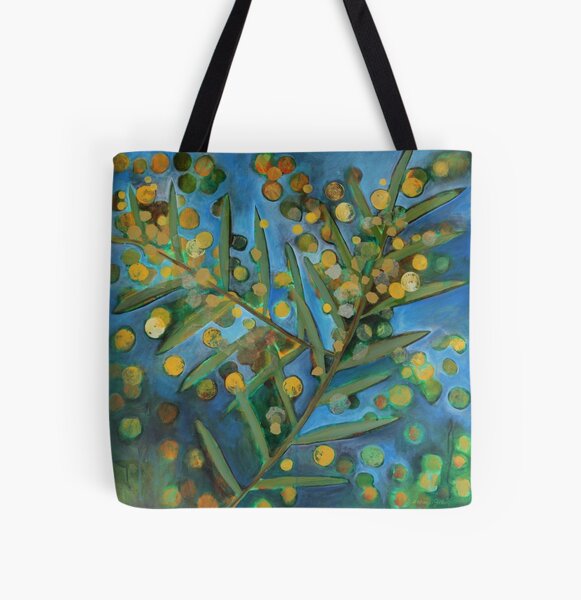 Wattle All Over Print Tote Bag