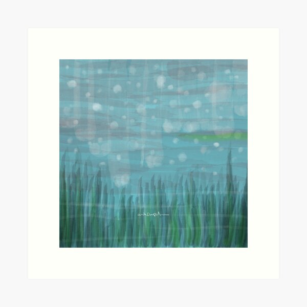 SEA - The air bubbles dance happily in the sea Art Print