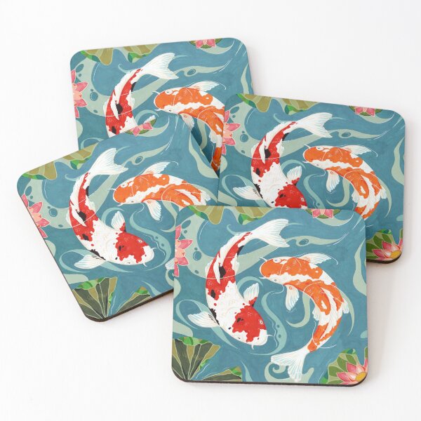 Item preview, Koï fish movement designed and sold by Illustration Marie-Hélène Bochud.