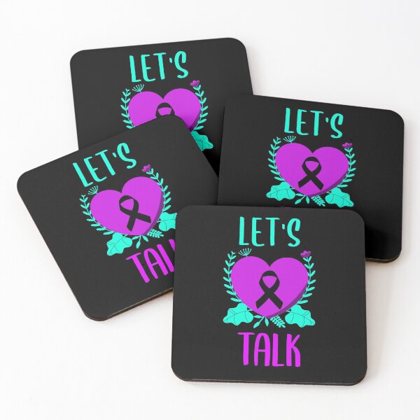 Item preview, Let's Talk Suicide Prevention Awareness Ribbon designed and sold by jacks-tees.