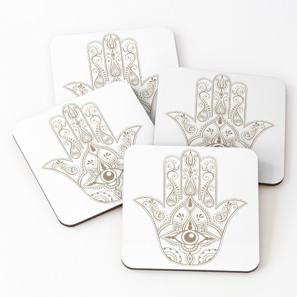 Item preview, Indian Hand Drawn Hamsa Art designed and sold by JTS STORE.