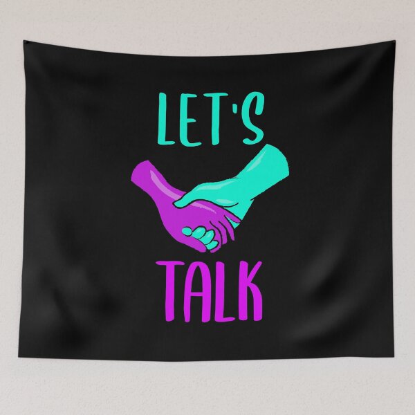 Item preview, Let's Talk Suicide Prevention Awareness Ribbon designed and sold by jacks-tees.