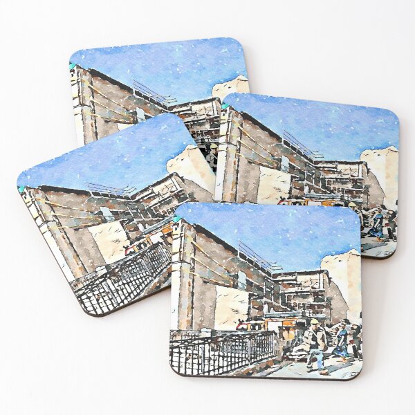Item preview, L'Aquila: collapsed church with grating and rubble designed and sold by Giuseppe Cocco.