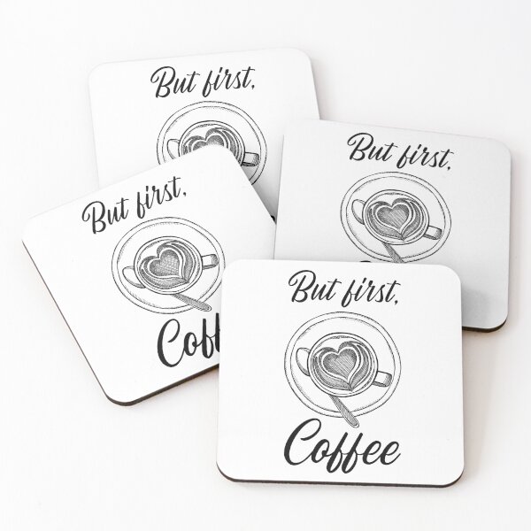 Item preview, But First Coffee CoffeeLover Funny Coffee Design designed and sold by FP-POD.