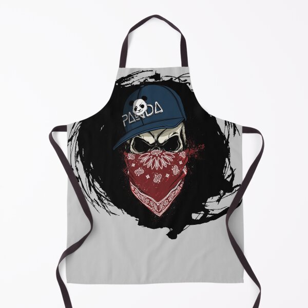 Item preview, Skull in a blue panda hat and a red scarf designed and sold by MisoraA.