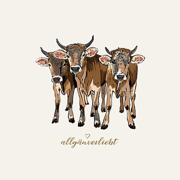 Vorschaubild zum Design allgäuverliebt – Drei Allgäuer Jungkühe von allgaeuverliebt