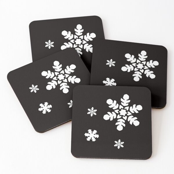 Item preview, Christmas snowflakes black and white. Xmas pattern. Quarantine Christmas Decor designed and sold by ArtBIU.