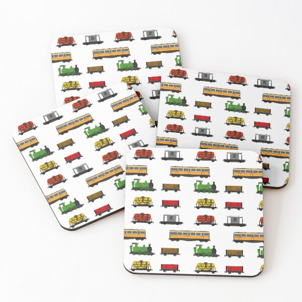Item preview, Steam Train Magnet Sticker Pack Pattern designed and sold by doodlerob.